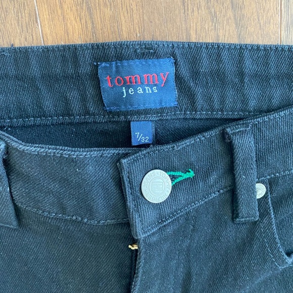 Tommy Hilfiger black wide leg jeans size 7 / 32 - Picture 2 of 3